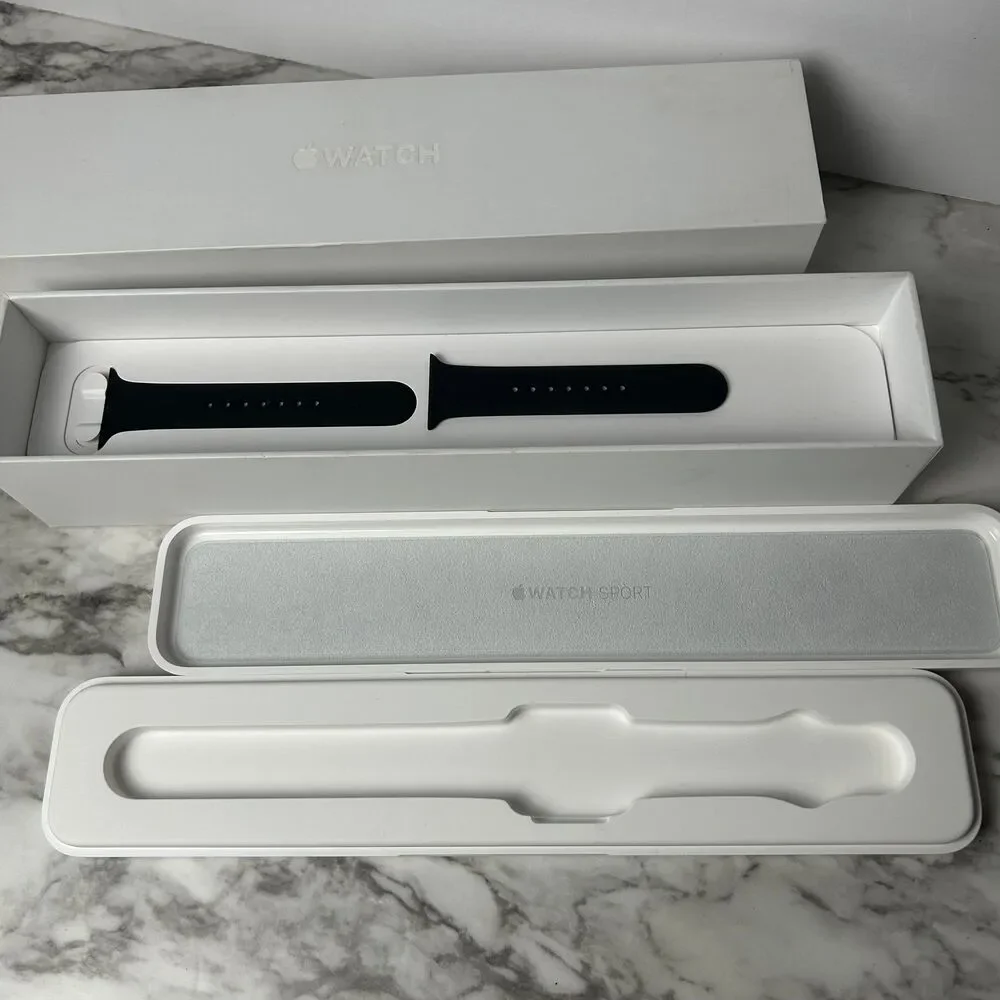 Apple Watch A1554 box and hard case **no watch** 42mm S Gray Al Blk Sport